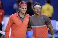 Federer (left) and Nadal
